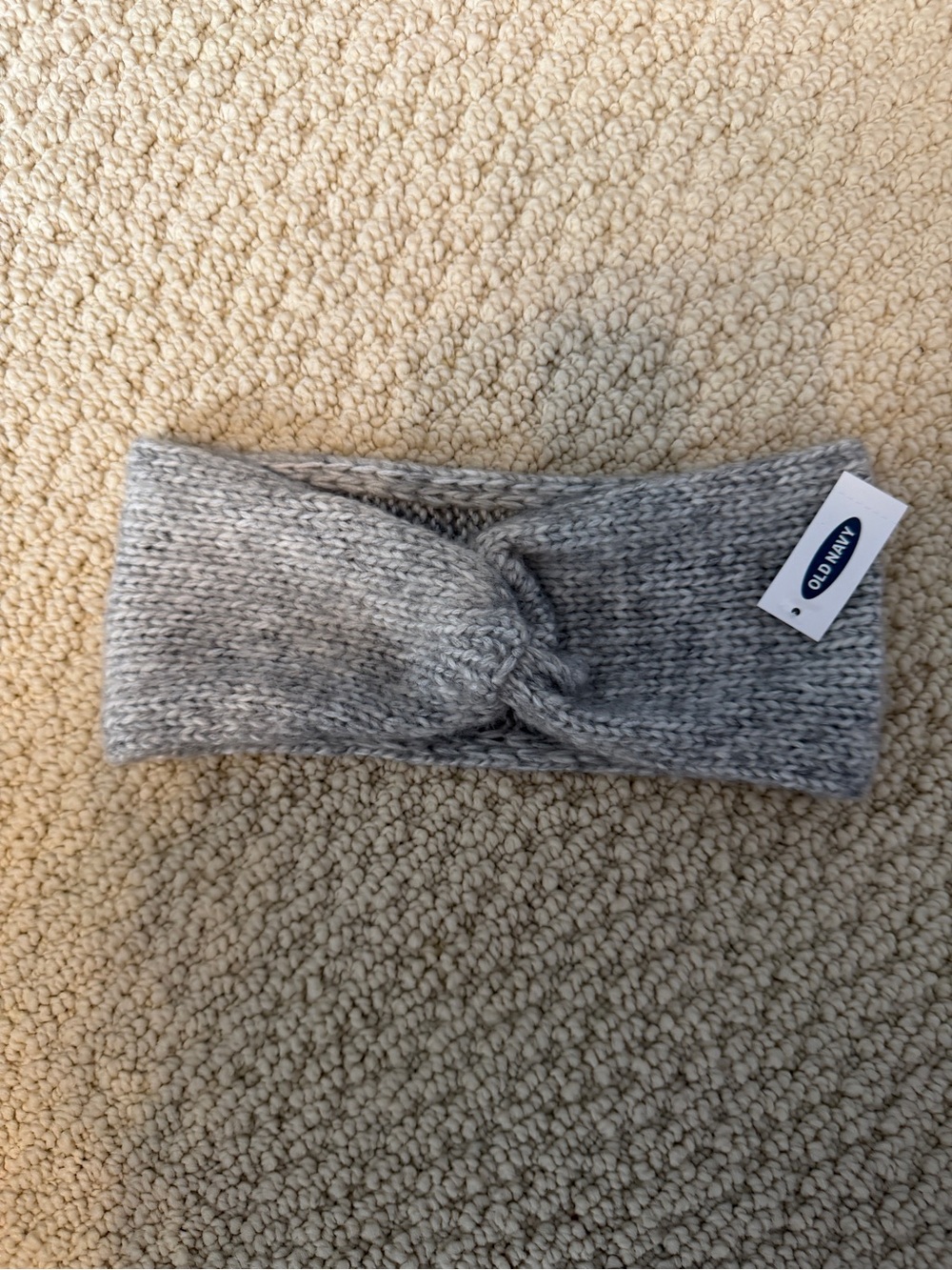 Old Navy Gray Knit Twist Headband